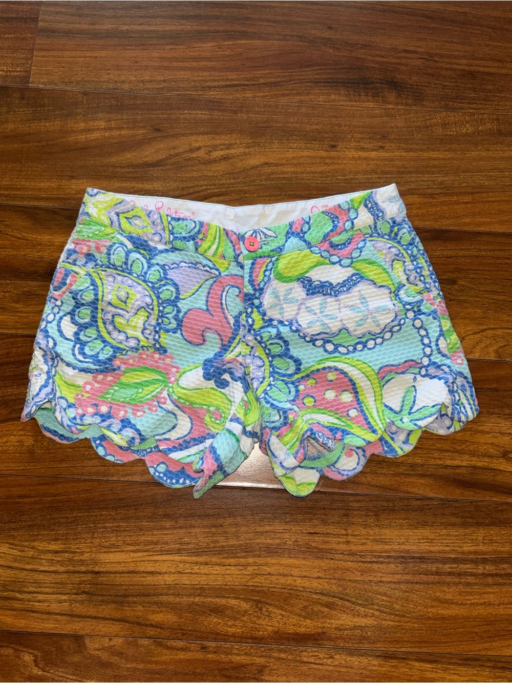 Lilly Pulitzer Paisley Scalloped Shorts